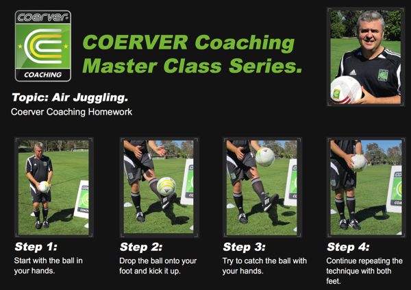Air Juggling – A Coerver Coaching Master Class