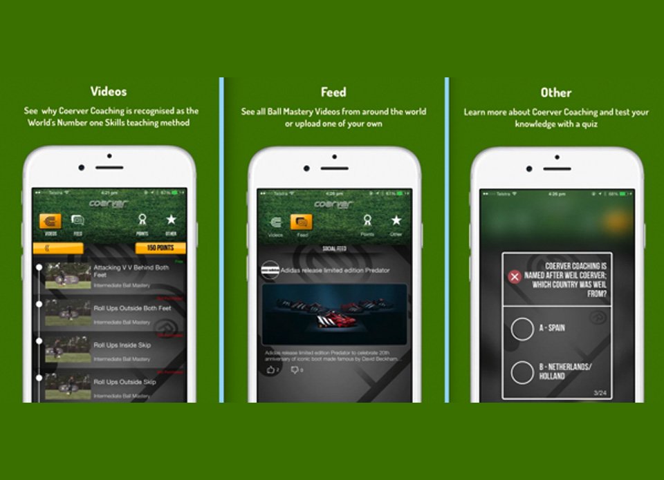 Coerver Coaching Soccer Skills App